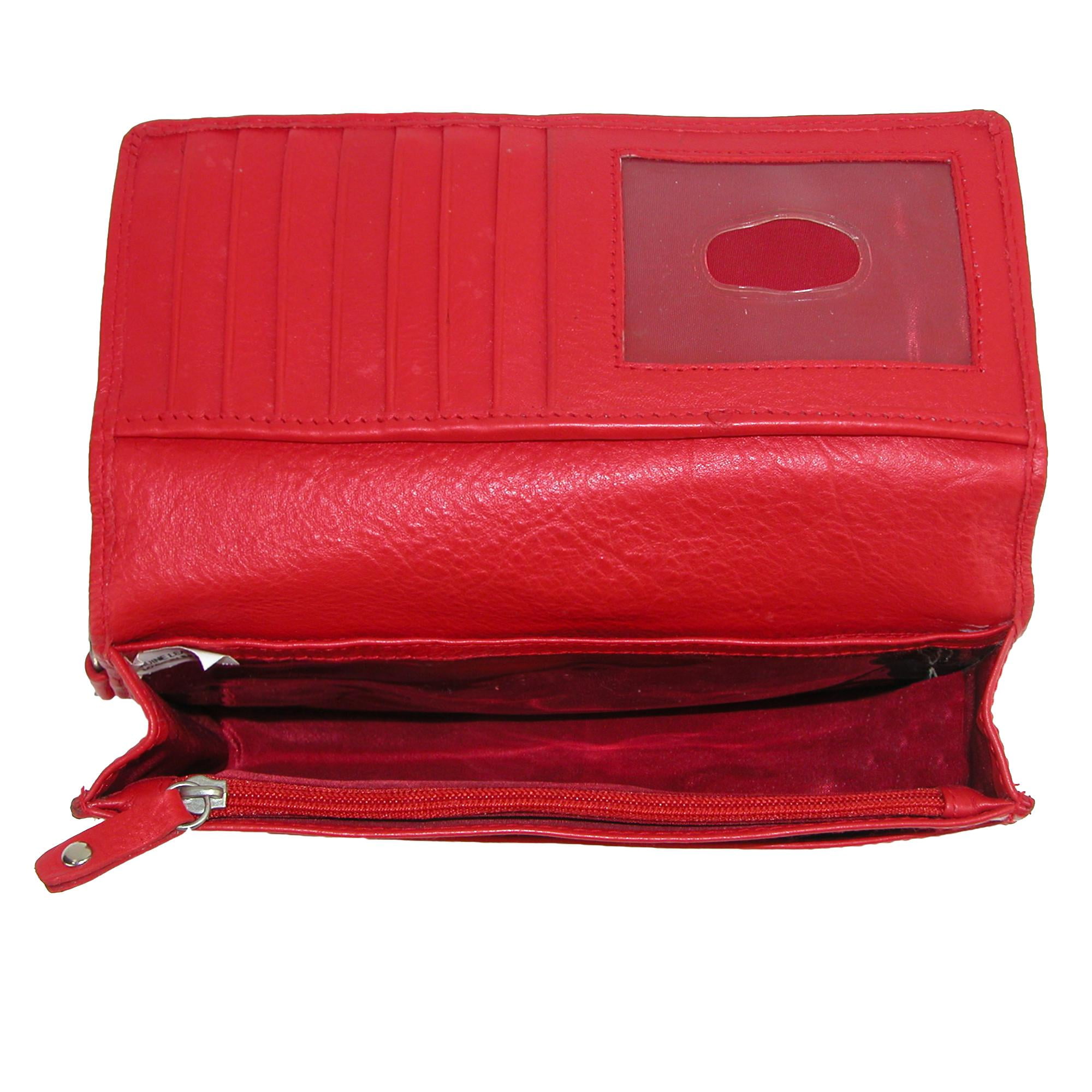 CTM Women's Leather Wallet with Snap Closure Walmart Canada