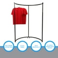 thumbnail image 4 of SSWBasics Half Round Black Clothing Rack - 64” Usable Hanging Space on Rack - Durable, 4 of 7