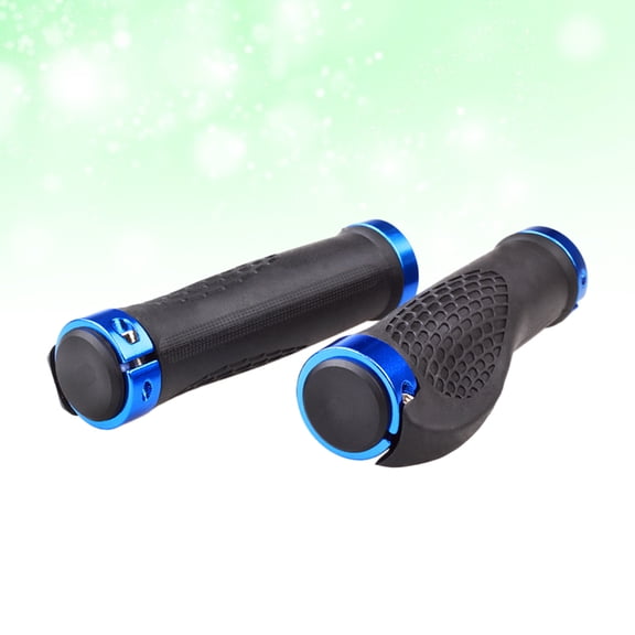 LABSERRON 1 Pair Anti-slip Bike Handlebar Cover Ergonomic Aluminum Alloy Blue