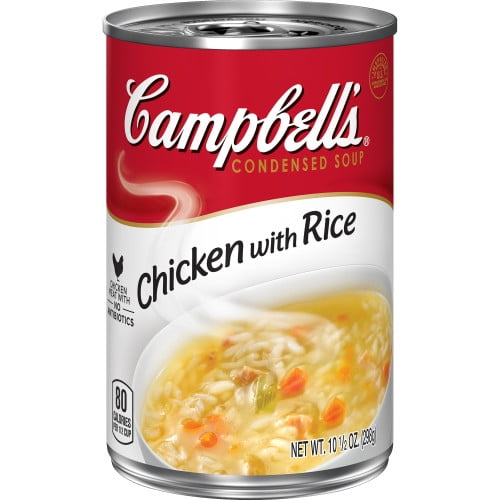 (4 pack) (4 pack) Campbell's Condensed Chicken with Rice Soup, 10.5 oz. Can