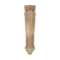 thumbnail image 3 of 8 in. x 2 in. x 4-3/4 in. Unfinished Small North American Solid Red Oak Classic Traditional Plain Wood Corbel, 3 of 6