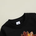 thumbnail image 4 of BemeyourBBs Toddler Thanksgiving Outfit Baby Girl Turkey Sweatshirt Long Sleeve Pullover Top Fall Clothes Sibling Matching Outfit, 4 of 7