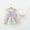 Purple, variant on Baby Girl Cami Dress Floral Print With Bow Kids Summer Outfit Hat Dress