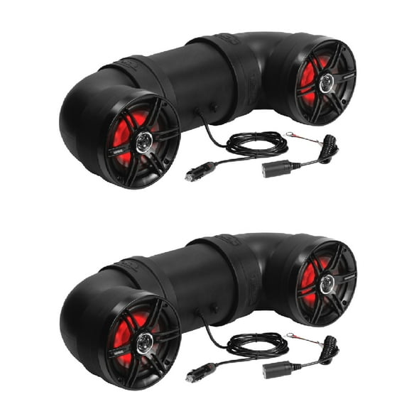 Soundstorm BTB6L 6.5 Inch 450W Bluetooth Amp Marine UTV ATV Speaker (2 Pack)
