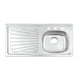 thumbnail image 1 of Fregadero Tarja Acero Inox 100x50cm Derecho Tramontina Tramontina 93944/535, 1 of 2