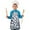 Blue and Dark, variant on Blue and Dark Blue Leopard Pattern Kids Aprons for Girls and Boys,Adjustable Neck Strap Toddler Aprons for Kids Cooking Baking