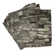 thumbnail image 2 of Panel Adhesivo Pared Decorativo Azulejo Cocina Ladrillo 10pz Color Negro, 2 of 6