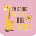 thumbnail image 4 of Inktastic I'm Going to Be a Big Sister Giraffe Girls Baby Bib, 4 of 4