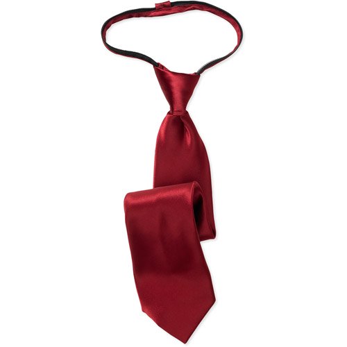 Men's Red Solid Zip Tie