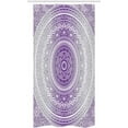 thumbnail image 3 of Grey and Purple Stall Shower Curtain, Eastern Traditional of Cosmos Pattern Zen Boho Ombre Mandala Design Print, Fabric Bathroom Set with Hooks, 36W X 72L Inches Long, Purple White, by Ambesonne, 3 of 3