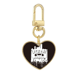 thumbnail image 1 of Llavero en forma de corazón Unbranded metal dorado silueta patrón Graffiti, 1 of 3