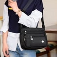 thumbnail image 3 of MUSOIE Multi-Pocket Shoulder Handbag Water-Resistant Nylon Crossbody Bag Large Purses Messenger Bag, 3 of 7