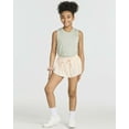 thumbnail image 6 of Real Essentials 4 Pack: Girls 2-in-1 Flowy Shorts with Spandex Liner Youth Butterfly Skirts - Athletic Dance (Ages 4-18), 6 of 6