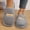 Grey, variant on KANG Cozy Slippers And Stylish Indoor Stripe Slippers For Couples Warm And Comfortable Home Footwear