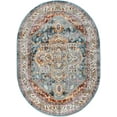 thumbnail image 3 of 5x8 Oval Traditional Denim Oval Area Rugs for Living Room | Bedroom Rug | Dining Room Rug | Indoor Entry or Entryway Rug | Kitchen Rug | Alfombras para Salas 5'3'' x 7'3'' Oval, 3 of 5