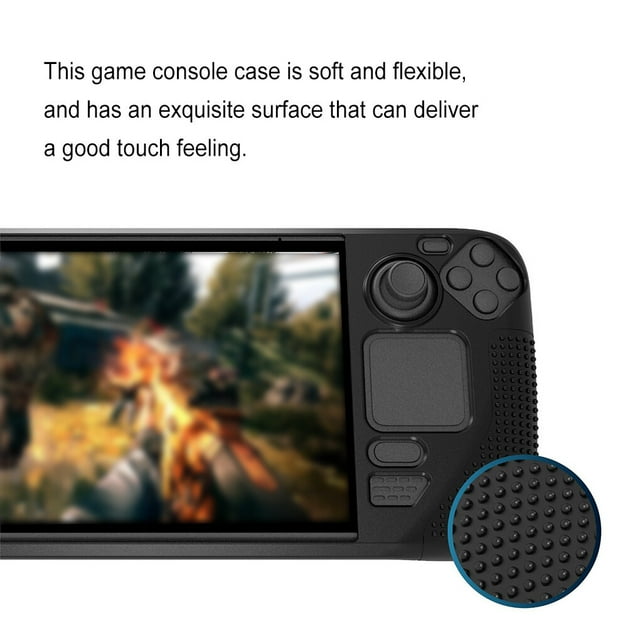 pitrice Handheld Game Console Cover Breathable Silicone Protector Soft Guard Gaming Accessories Spare Parts Replacement for Steam Deck