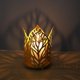 thumbnail image 2 of Porta Tealight Decoración de  hueco de hierro para Dorado Gloria Portavelas candelita, 2 of 9