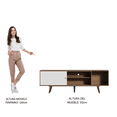 thumbnail image 3 of Mueble Mesa para TV Rack Madesa Dubai 65'' Marrón/Blanco, 3 of 6
