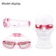 thumbnail image 5 of Gafas de natación galvanizadas con montura grande, impermeables y a prueba de niebla, para hombres y mujeres, gafas de natación, rosa, 5 of 6