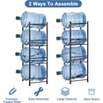thumbnail image 6 of Oumilen 5 Gallon Water Jug Holder Water Bottle Storage Rack 4-Tier, Black, 6 of 7