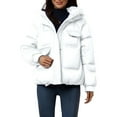 thumbnail image 3 of Aoiroe Fall Coats Fall Jackets For Women 2025 Warm Winter Coats For Women Womens Puffer Jacket With Hood Winter Clothing For Women Winter Coats For Women Womens Jacket White M, 3 of 7