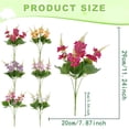 thumbnail image 3 of Artificial Lupine Flower Stems, Realistic Multicolor Fake Blooms with Green Leaves, Long Stem, Low Maintenance for Vase Arrangement, Home Decor, Wedding Party Floral Centerpieces, Indoor Use, 3 of 7