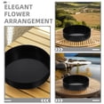 thumbnail image 3 of unbranded Plástico Negro Para Flores Con Forma Redonda Y Shallow Para Arreglos, 3 of 8