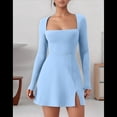 thumbnail image 2 of Vestido de Escote Cuadrado Azul Talla S, 2 of 7