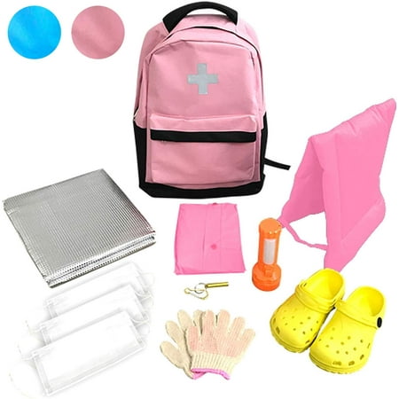 

[Yamazen] Disaster prevention backpack for children 10-piece set [Supervised by disaster prevention officer] Disaster prevention hood mask for primary evacuation Flashlight Pink YCB-10 (PI)