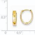 thumbnail image 4 of 14K Yellow Gold Polished Hinged Hoop Earrings, 4 of 4