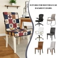 thumbnail image 5 of TSOVTHRID Aztec Tribal Plaid Print Quilted Dining Chair Cushion Cover Non-Slip Water Resistant Chair Covers with Elastic Band Seat Slipcovers for Home, Restaurant, Set of 1, 5 of 7