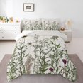 thumbnail image 2 of Erosebridal Retro Floral Comforter Sets Toddler Size, Botanical Plants Down Comforter, Spring Theme Home Decor, 2 of 6