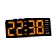 thumbnail image 3 of Reloj despertador digital LED multifuncional rectangular con luz ambiental Naranja, 3 of 9