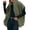 Green, variant on Fall Winter Women Casual Loose Fleece Vest Oversize Button-up Sherpa Vest Jacket