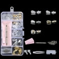 thumbnail image 1 of Kit de Réparation de Lunettes Tampons de Nez en Silicone Remplacement Pièces d'Outils de Réparation de Lunettes Optiques Kit Assorti Tournevis Pinces Crochets d'Oreille 07, 1 of 6