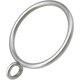 thumbnail image 1 of 44 Pack Curtain Rings with Eyelets, Metal Drapery Ring for Pinch Pl, 1 of 4