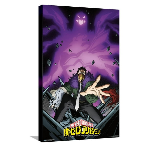 My Hero Academia: Season 4 - Overhaul Visual Canvas Wall Poster, 14.725" x 22.375"
