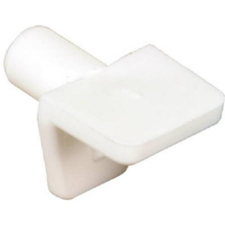 243390 12 Pack, White Plastic Mini Shelf Support Peg
