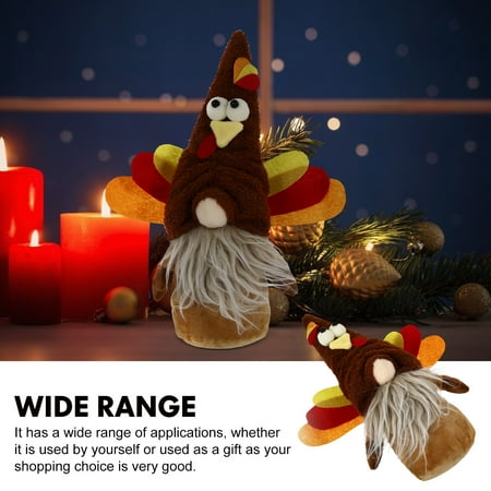 

Thanksgiving Gnome Doll 2Pcs Thanksgiving Gnome Doll Turkey Gnome Doll Desktop Decor Thanksgiving Gift