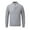 Grey, variant on uikmnh Mens Quarter Zip Sweater Zipper Up Lapel Lightweight Turtleneck Knit Sweaters for Men with Ribbed Edge