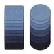thumbnail image 3 of Hierro del paño del dril de 20pcs en s del dril de para la reparación del codo de la de los pantalones de la ro Soledad Parches de hierro sobre denim, 3 of 7