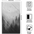 thumbnail image 2 of Black Misty Forest Hand Towels Set of 2 Mountain Woodland Soft Absorbent Face Bath Towel Dish Towel Bathroom Kitchen Towel Decor Gift, 2 of 16