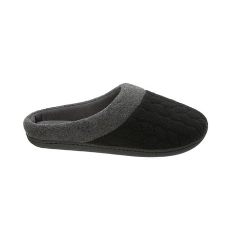 DF by Dearfoams Women's Quilted Fleece Clog Slipper