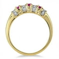 thumbnail image 2 of SZUL Women's Six Stone Ruby and Diamond 14k Yellow Gold, 2 of 3
