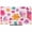 Pink, variant on TV Cover Indoor, Pink Flowers Stretch TV Dust Cover Television Screen Protector, Spring Watercolor Love Heart Floral Brown Elastic Polyester Display Covers, Monitor Slipcover for LED LCD TVs 24 Inch