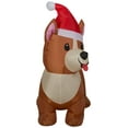 thumbnail image 3 of Gemmy Christmas Airblown Inflatable Corgi Dog, 2.5 ft Tall, Brown, 3 of 5