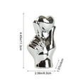 thumbnail image 2 of Mecorevxz Aureate Ceramic Valentines Day Heart Gesture Ornament Concise Desktop Living Room TV Cabinet Decor Valentines Day Gesture Ornament(Silver), 2 of 6