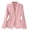 Pink, variant on Women's Business Blazer Jackets Lightweight Single Breasted Blazer Loose Fit Solid Color Long Sleeve Office Blazer Work Wear
