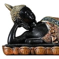 thumbnail image 4 of Estatua antigua de Buda durmiente, decoración Fengshui, de Buda reclinable tailandés para habitación , salón, decoración Interior de , negro Baoblaze Estatua de Buda, 4 of 8