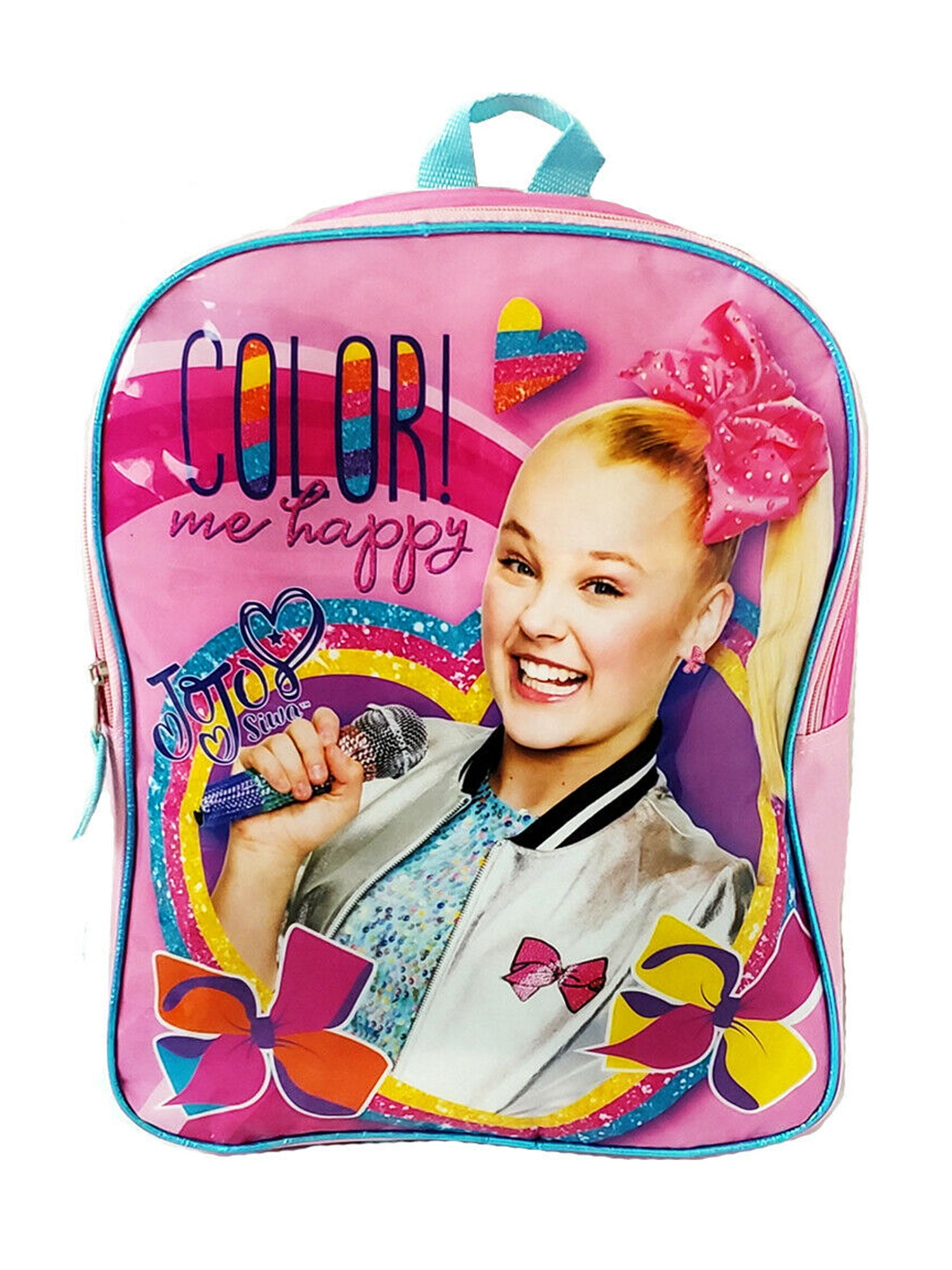 JoJo Siwa - JoJo Siwa Girls Large 15" Backpack Color Me Happy Pink